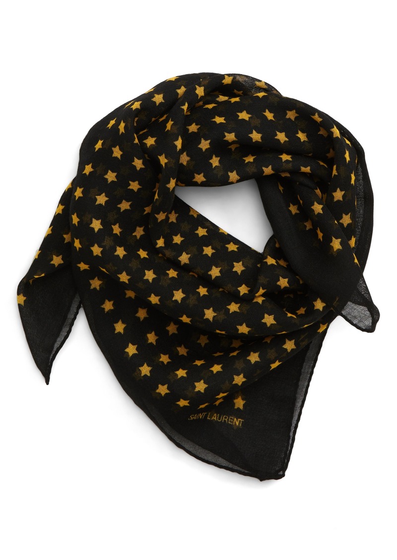 saint laurent star scarf