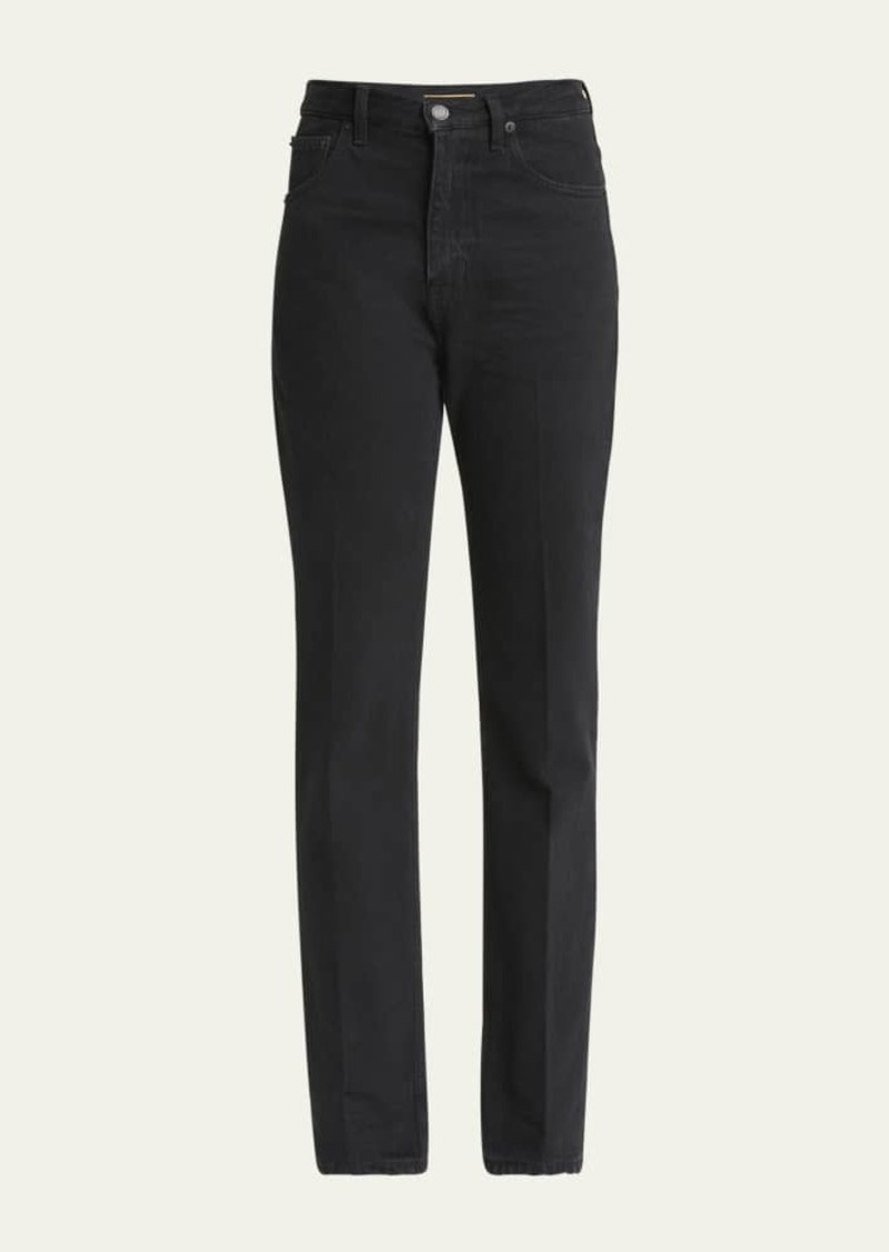 Saint Laurent Straight Leg Denim Pants