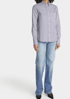 Saint Laurent Stripe Button-Down Shirt