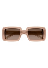 Saint Laurent Sunrise 52mm Rectangular Sunglasses