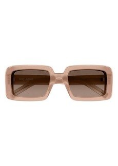 Saint Laurent Sunrise 52mm Rectangular Sunglasses