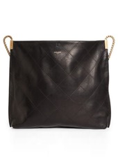 Saint Laurent Suzanne Quilted Lambskin Leather Hobo