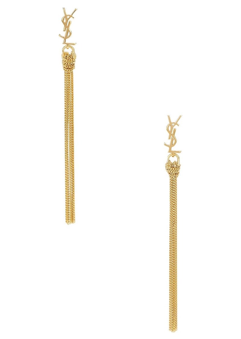 Saint Laurent Tassel Earrings