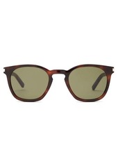 Saint Laurent Square tortoiseshell-acetate sunglasses