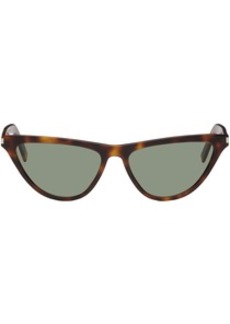 Saint Laurent Tortoiseshell SL 550 Slim Sunglasses