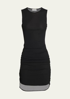 Saint Laurent Tulle Stretch Mini Dress