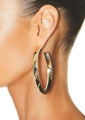 Saint Laurent Twist Hoop Earrings
