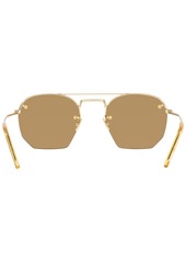 Saint Laurent Unisex Sunglasses, Sl 422 - Gold-Tone, Brown