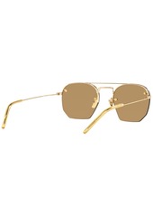 Saint Laurent Unisex Sunglasses, Sl 422 - Gold-Tone, Brown