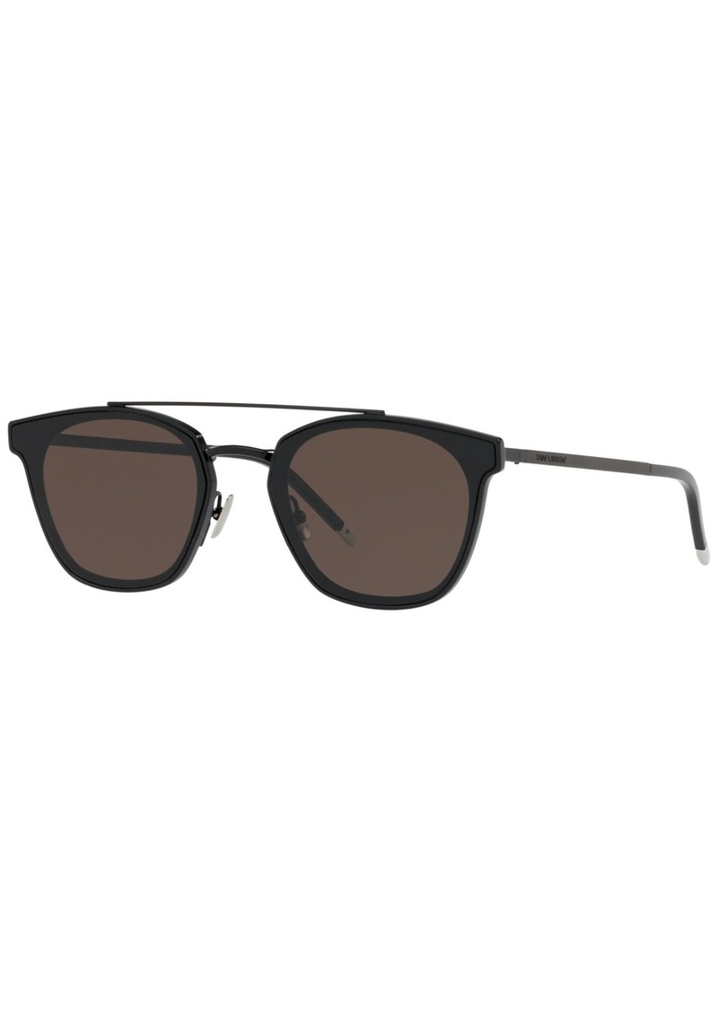 Saint Laurent Unisex Sunglasses, Sl 28 Metal - Black Matte