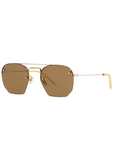 Saint Laurent Unisex Sunglasses, Sl 422 - Gold-Tone, Brown