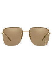 Saint Laurent Women's Mirror Sunglasses, Sl 312 M-006 - Silver