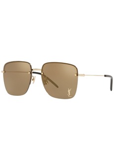 Saint Laurent Women's Mirror Sunglasses, Sl 312 M-006 - Gold Tone