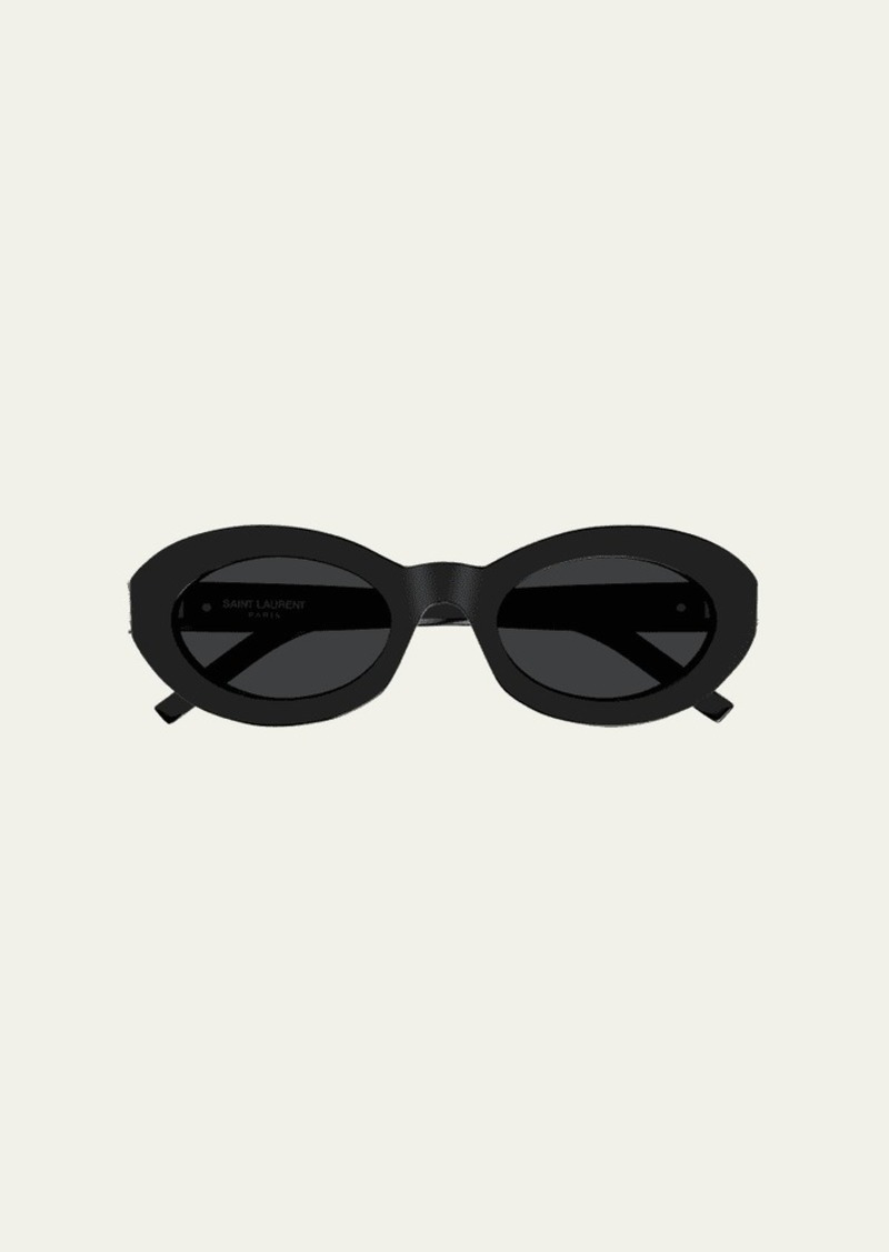 Saint Laurent YSL Acetate Oval Sunglasses