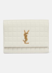Saint Laurent YSL quilted leather card holder