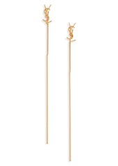 Saint Laurent YSL Threader Earrings