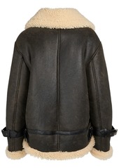 Saint Laurent Shearling Jacket W/ Zip