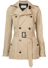 Saint Laurent short garbadine trench coat
