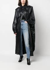 Saint Laurent shoulder-pad oversized trench coat