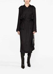 Saint Laurent silk double-breasted trench coat