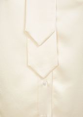 Saint Laurent Silk Satin Shirt W/ Tie