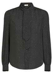 Saint Laurent Silk Shirt W/ Tie