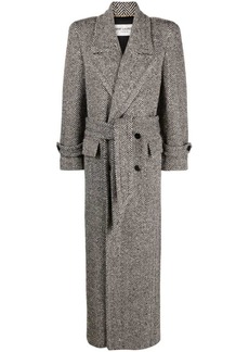 Saint Laurent single-breasted floor-length wool coat