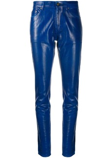 Saint Laurent skinny patent style trousers
