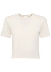 Saint Laurent Slim Cotton Cropped T-shirt