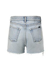 Saint Laurent Slim Fit Cotton Denim Shorts