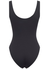 Saint Laurent Stretch Lace-up One Piece Swimsuit