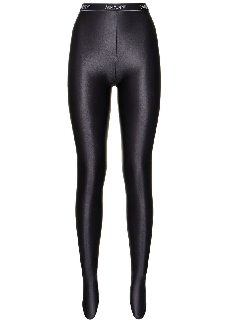 Saint Laurent Stretch Nylon Blend Leggings