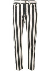 Saint Laurent striped ankle grazer jeans