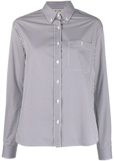 Saint Laurent striped long-sleeve shirt