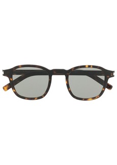 Saint Laurent tortoise-shell round-frame sunglasses