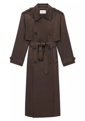 Saint Laurent Trench Coat in Silk