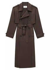 Saint Laurent Trench Coat in Silk