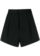 Saint Laurent pleated detail tailored style shorts