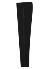 Saint Laurent Tuxedo Straight Pants in Grain De Poudre