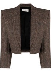 Saint Laurent tweed cropped jacket