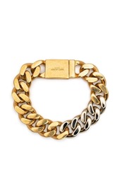 Saint Laurent two-tone chain-link bracelet