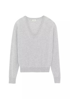 Saint Laurent V-Neck Sweater In Cashmere