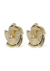 Saint Laurent Vintage Spiral Brass Earrings