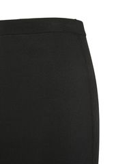 Saint Laurent Viscose Blend Pencil Skirt