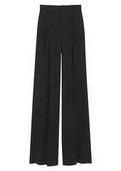 Saint Laurent Wide-Leg Pants In Striped Wool