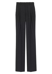 Saint Laurent Wide-Leg Pants In Striped Wool Flannel