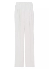 Saint Laurent Wide-Leg Pants In Wool Gabardine