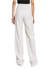 Saint Laurent Wide-Leg Pants In Wool Gabardine