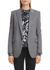 Women's Saint Laurent Melange Wool & Cashmere Jacket