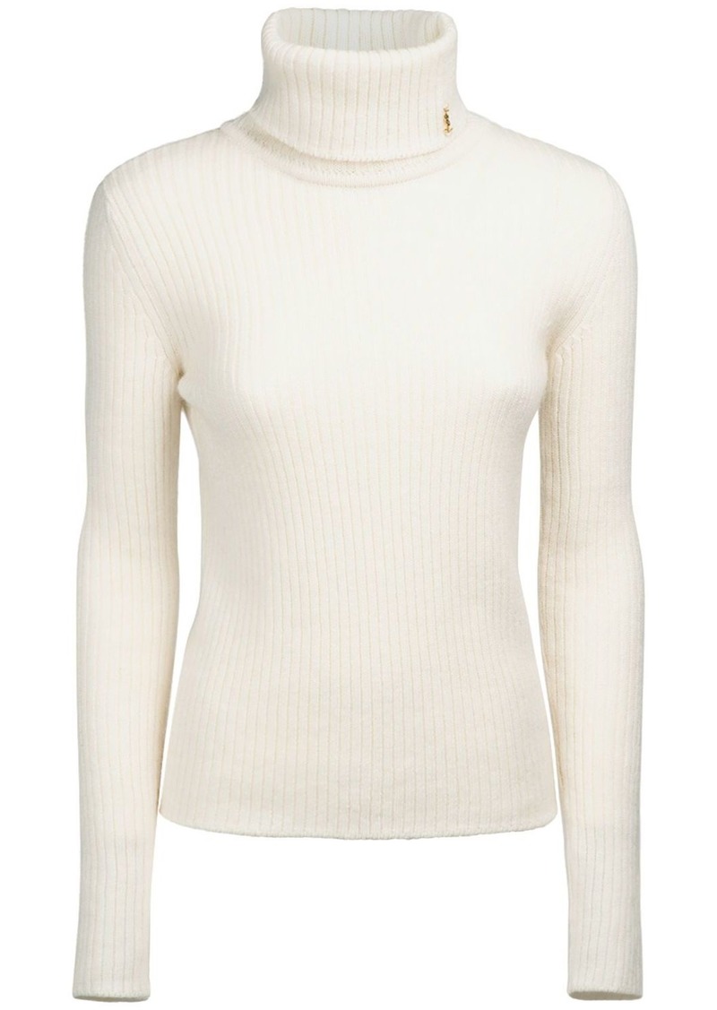 Saint Laurent Wool Blend Turtleneck Sweater